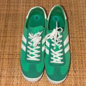 Madden Girl Green and White Sneakers